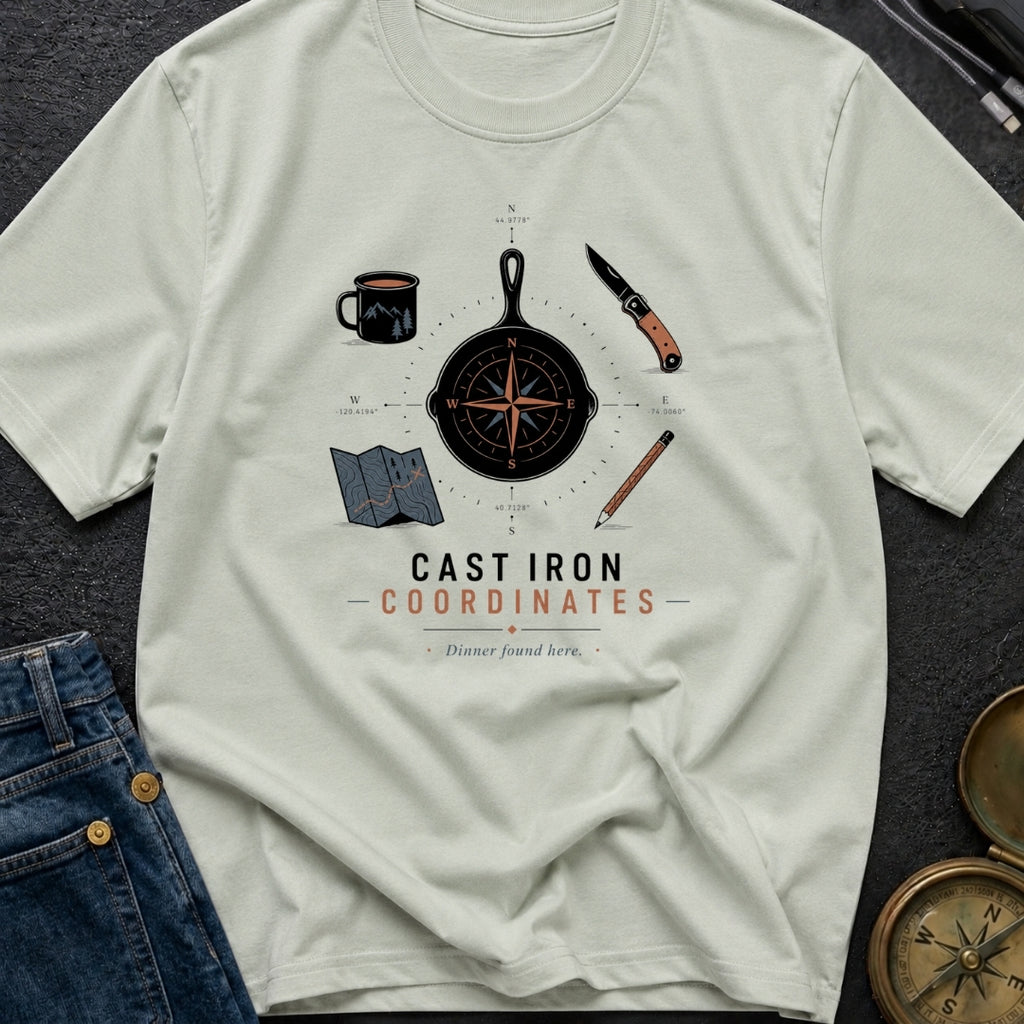Cast Iron Coordinates - T-Shirt