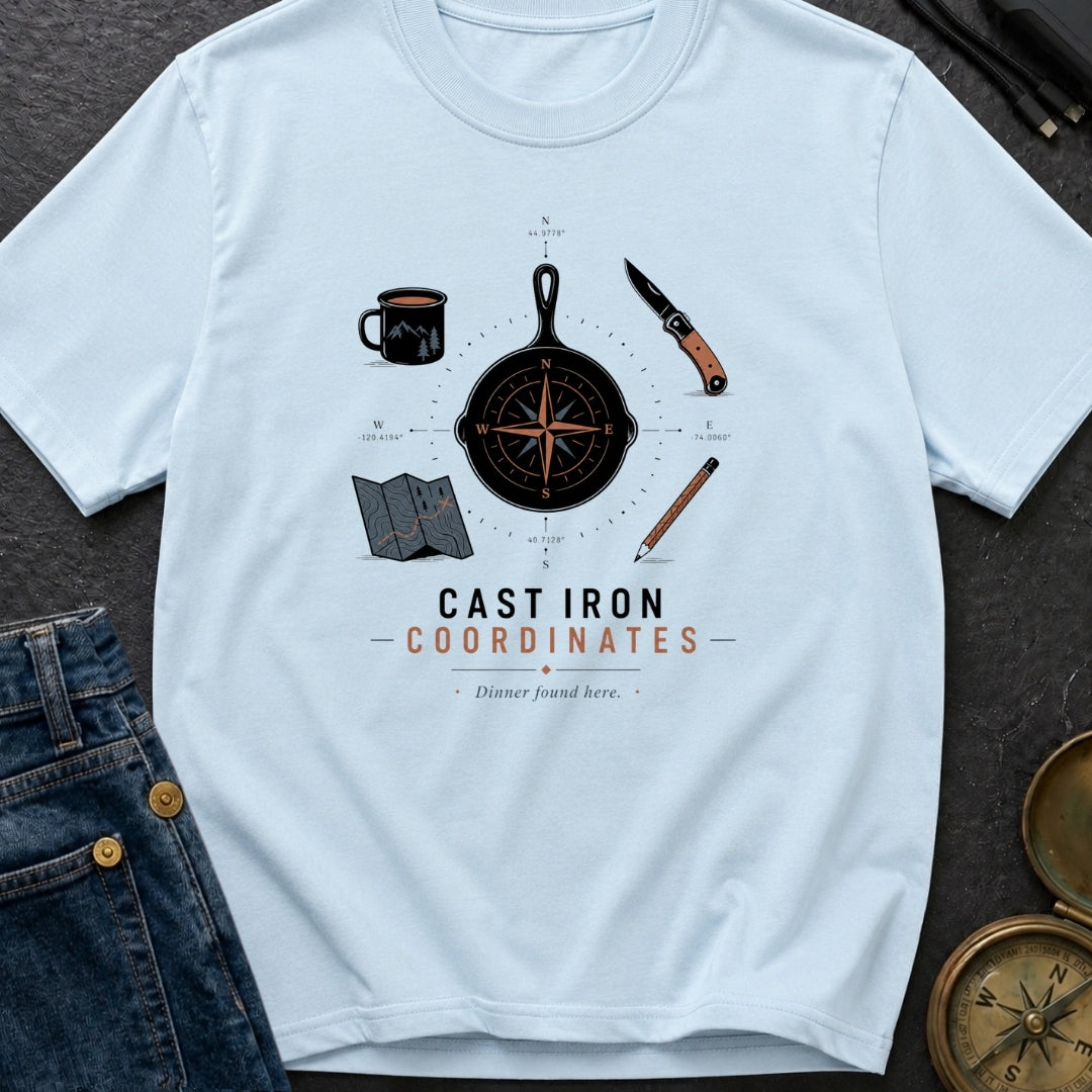 Cast Iron Coordinates - T-Shirt