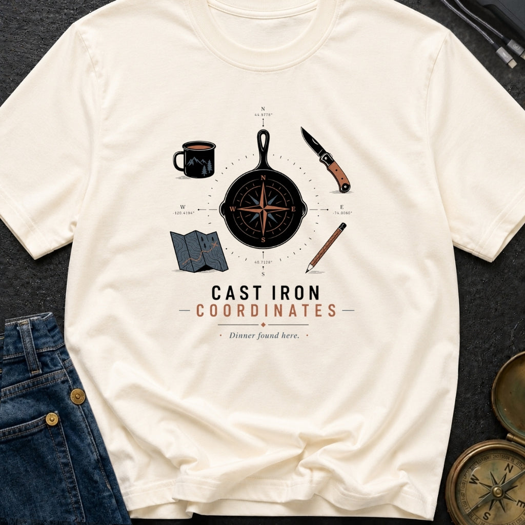 Cast Iron Coordinates - T-Shirt