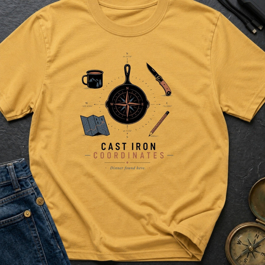 Cast Iron Coordinates - T-Shirt