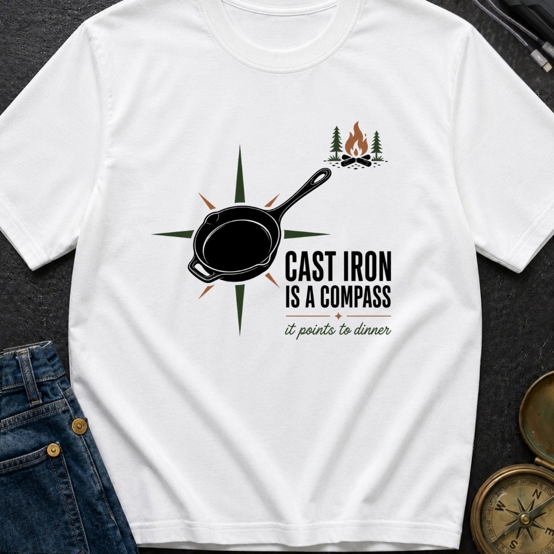 Cast Iron Is A Compass - T-Shirt