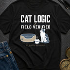 Cat Logic Field Verified - T-Shirt