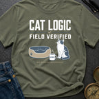 Cat Logic Field Verified - T-Shirt