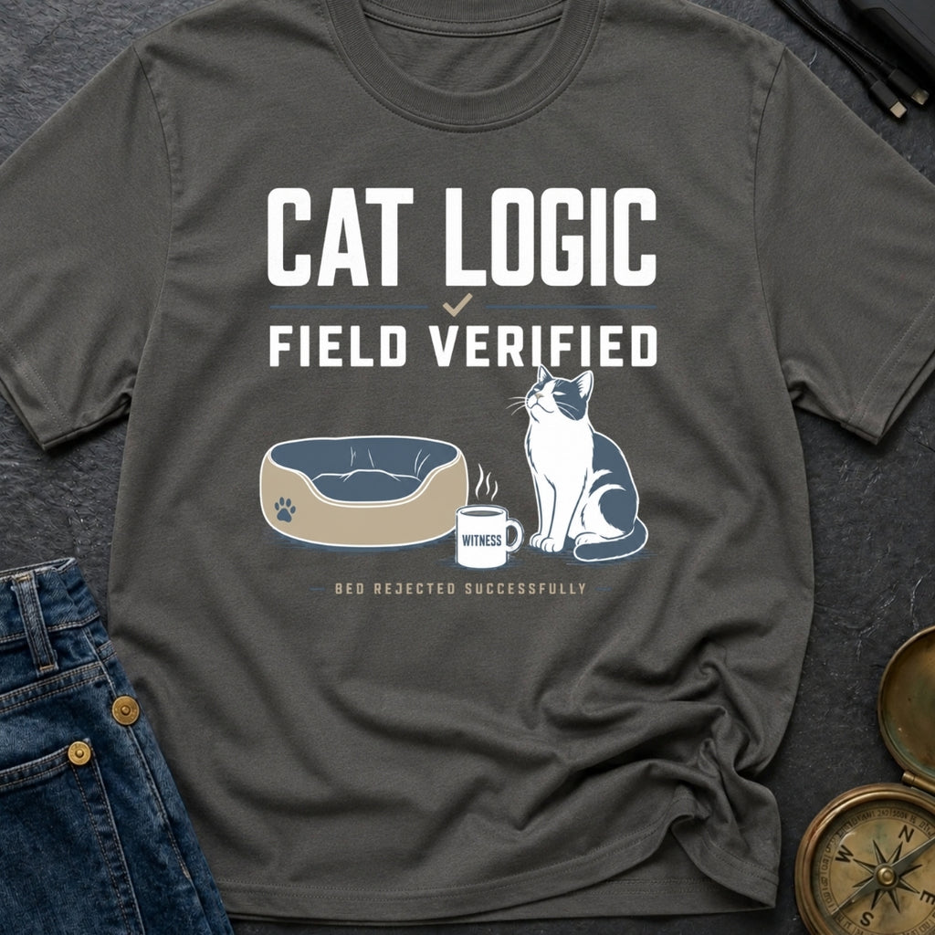 Cat Logic Field Verified - T-Shirt