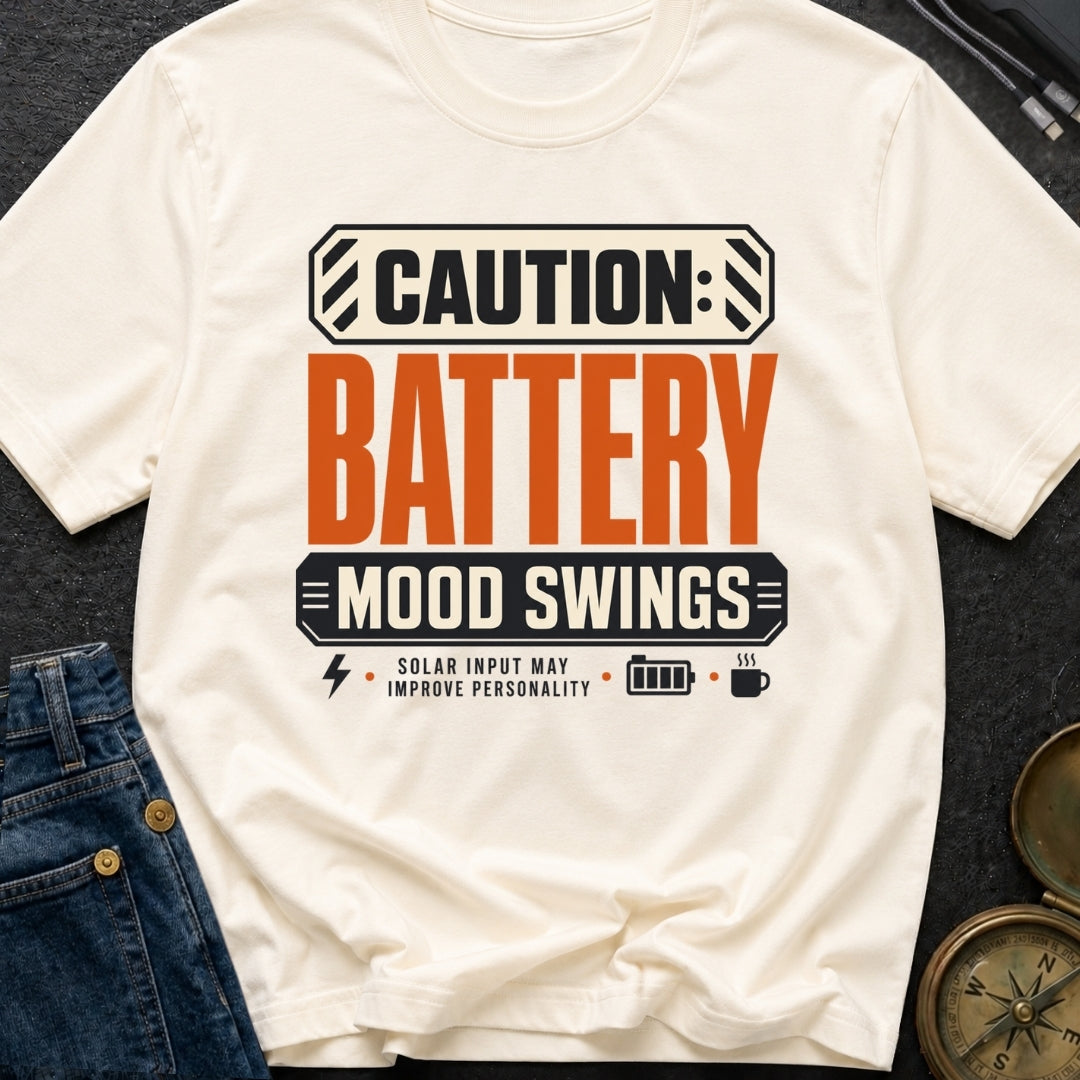 Battery Mood Alert - T-Shirt