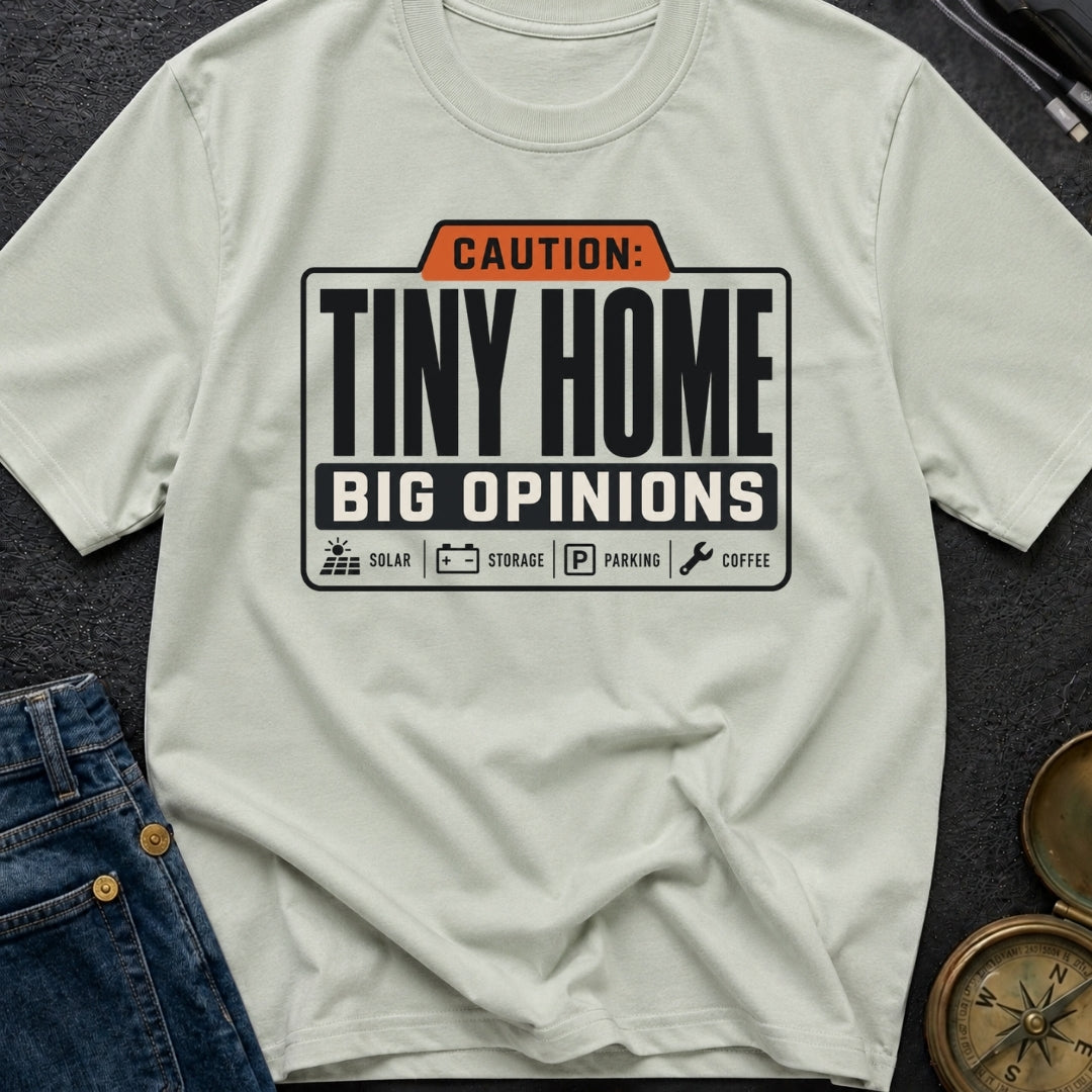 Tiny Home Big Opinions - T-Shirt