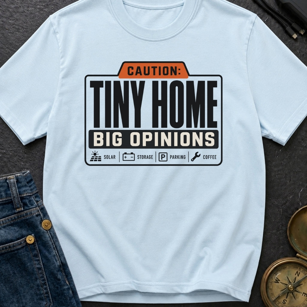 Tiny Home Big Opinions - T-Shirt