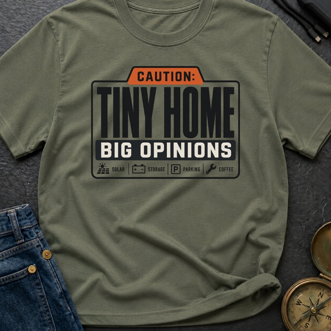 Tiny Home Big Opinions - T-Shirt