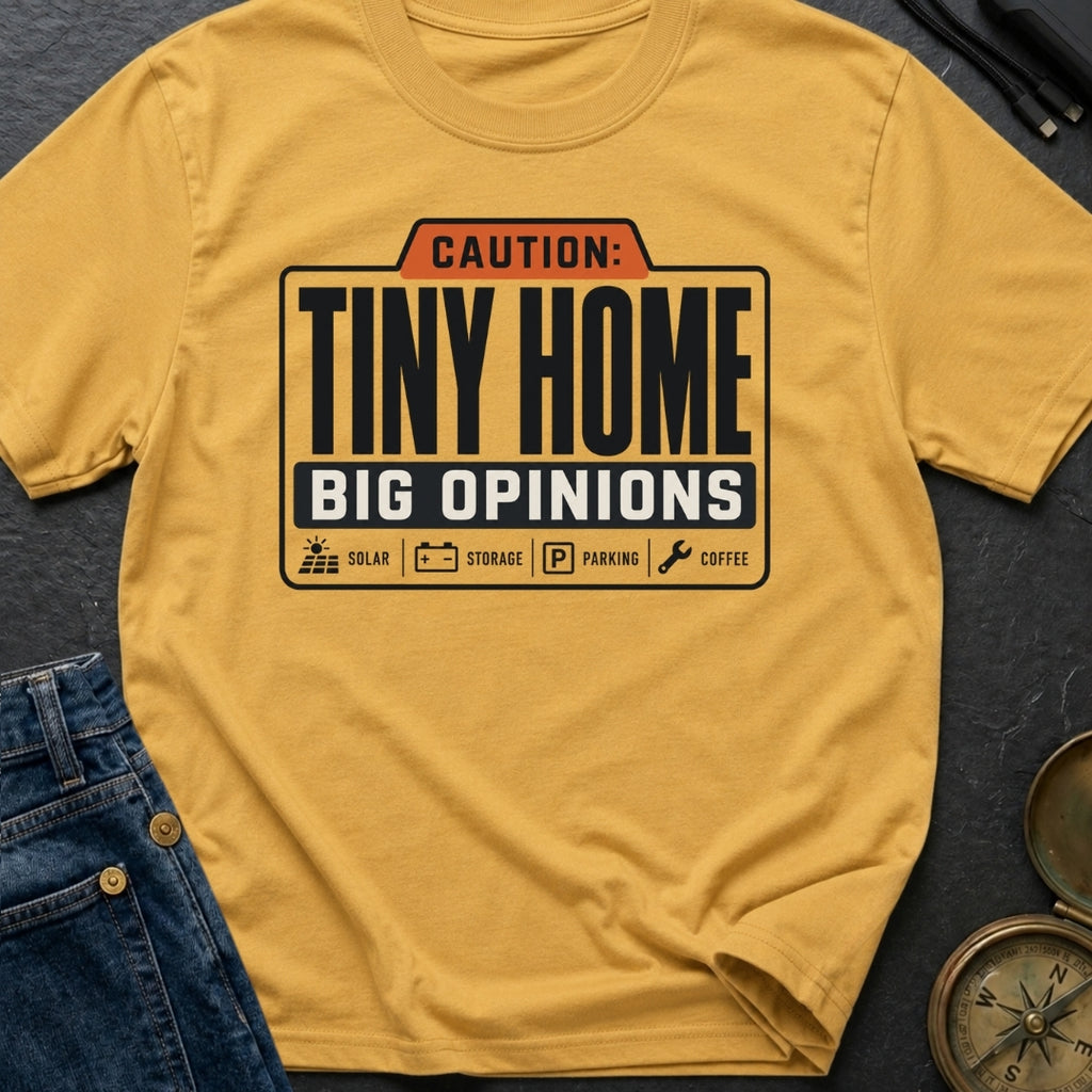 Tiny Home Big Opinions - T-Shirt