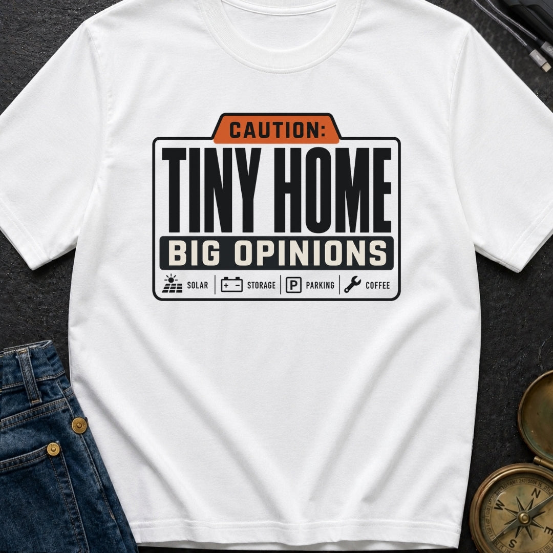 Tiny Home Big Opinions - T-Shirt