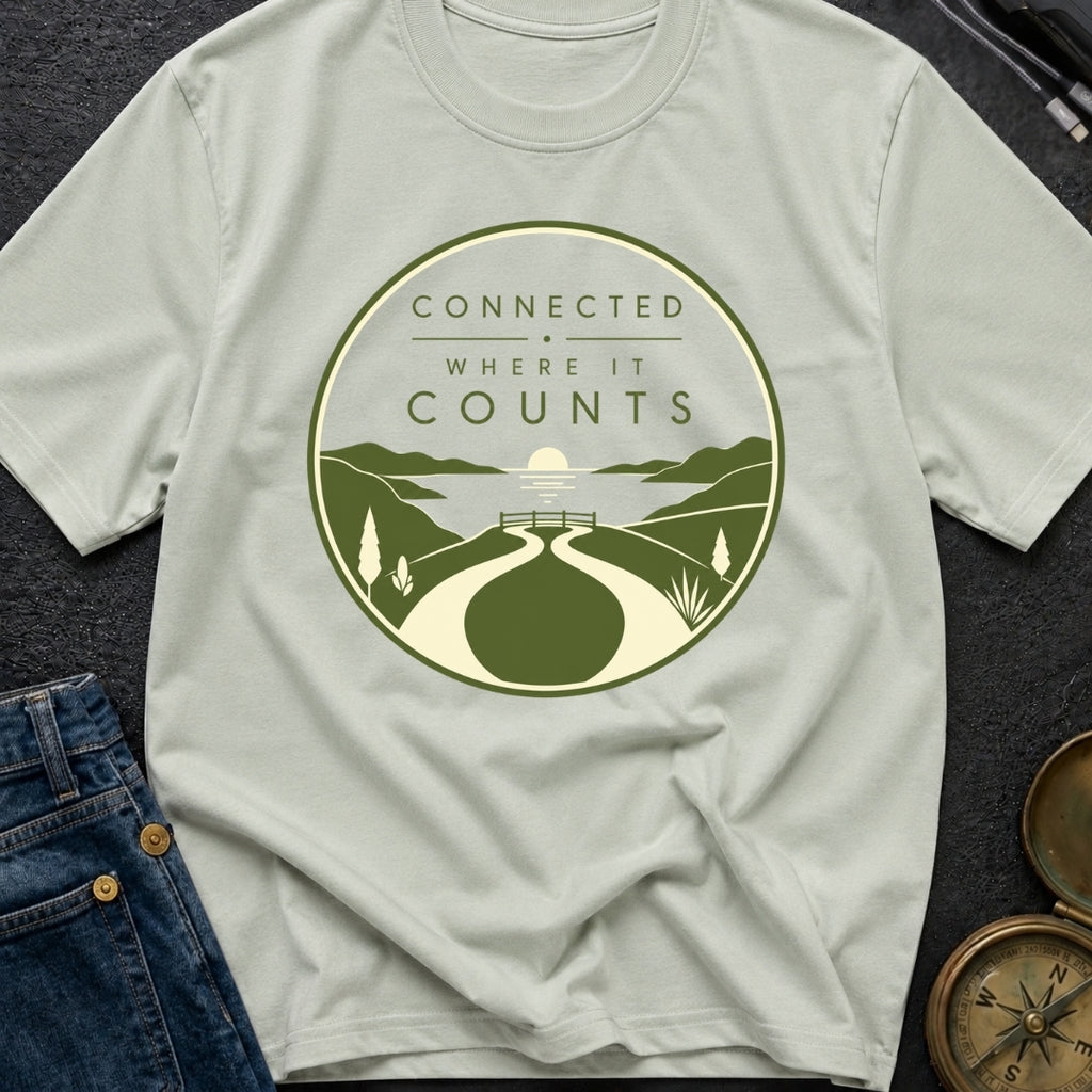 Connected Where It Matters - T-Shirt