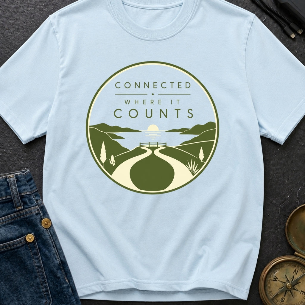 Connected Where It Matters - T-Shirt