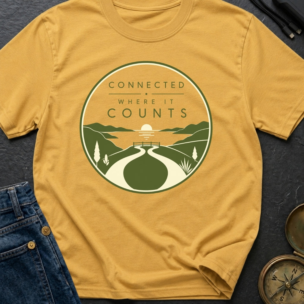 Connected Where It Matters - T-Shirt