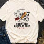 Corn Dog Compass Rose - T-Shirt