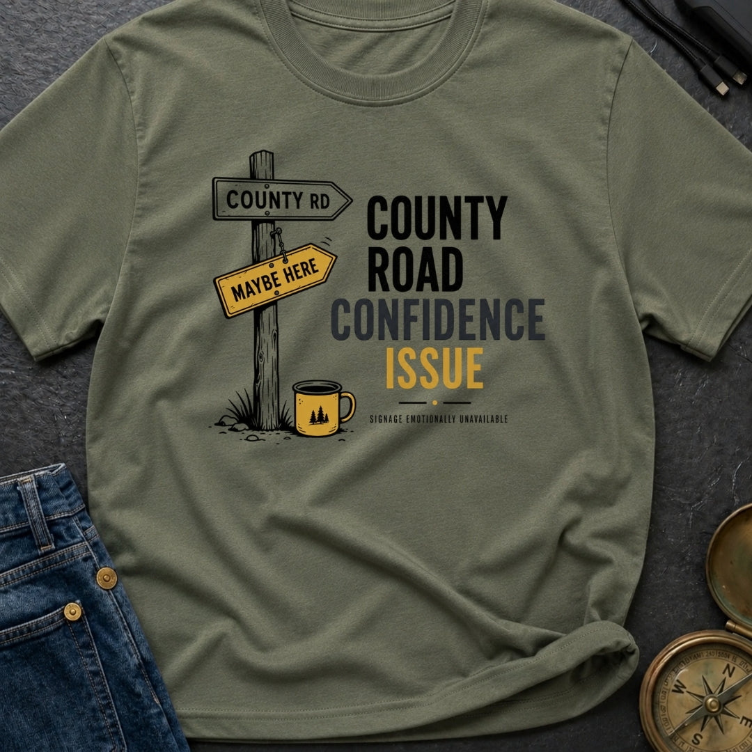 County Road Confidence Issue - T-Shirt