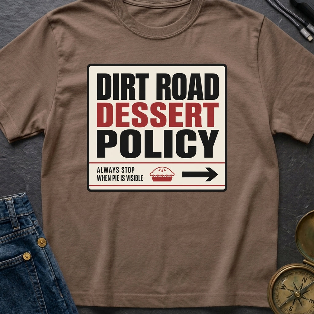 Dirt Road Dessert Policy - T-Shirt