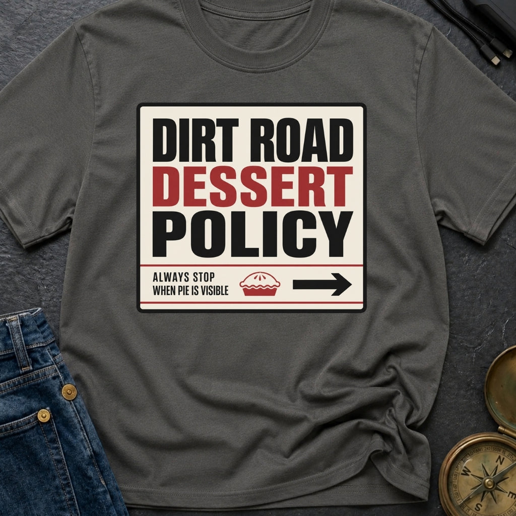 Dirt Road Dessert Policy - T-Shirt
