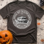 Dust Collector Inc - T-Shirt in Graphite - A black-and-white circular badge illustration of a heavy-duty expedition...