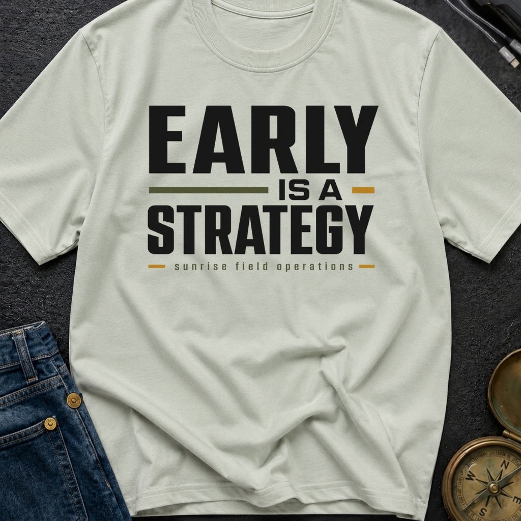 Early Is A Strategy - T-Shirt