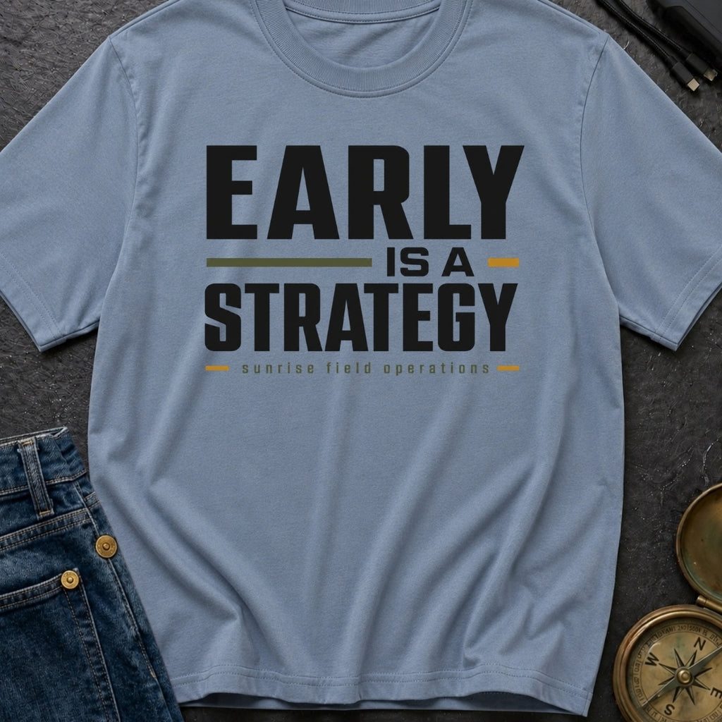 Early Is A Strategy - T-Shirt
