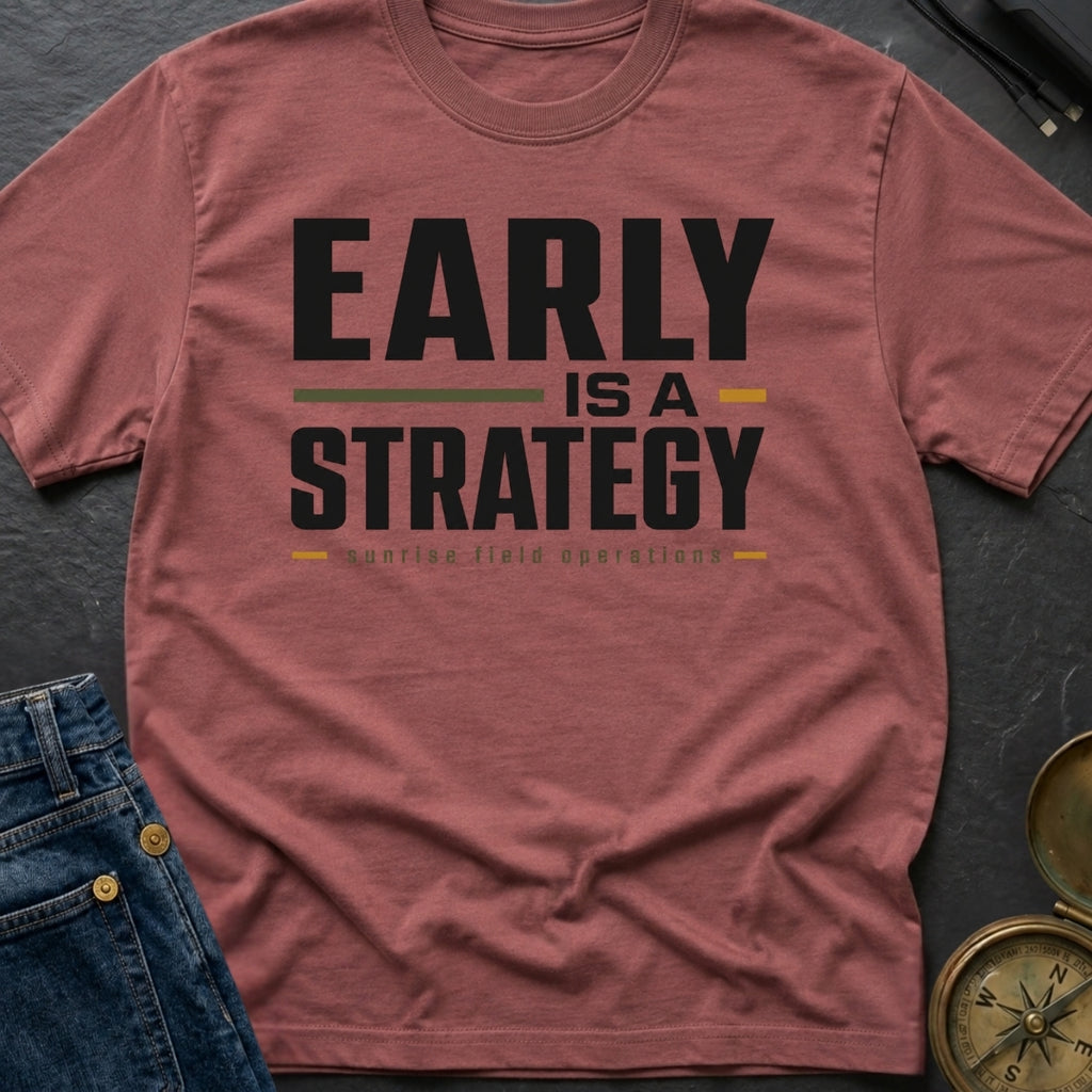 Early Is A Strategy - T-Shirt
