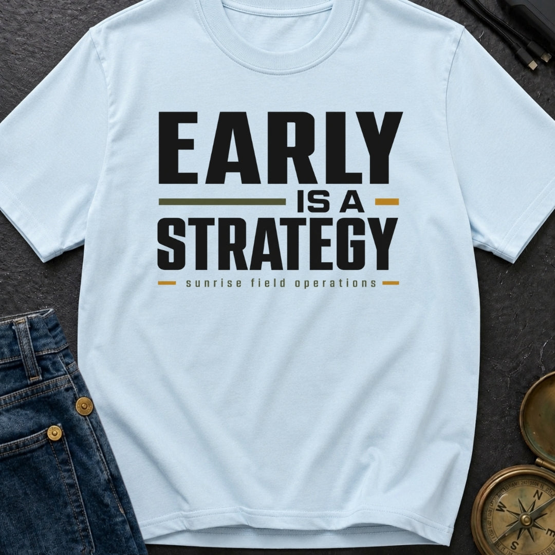 Early Is A Strategy - T-Shirt
