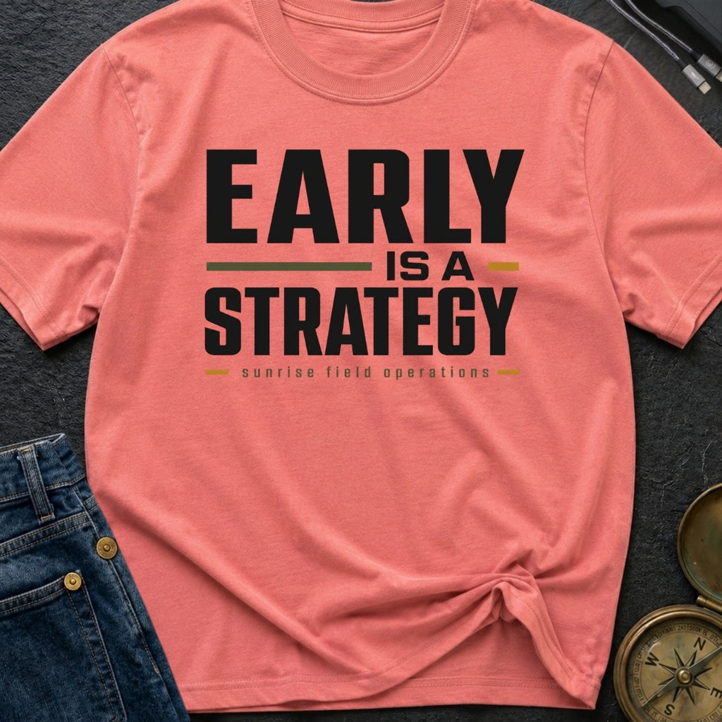 Early Is A Strategy - T-Shirt