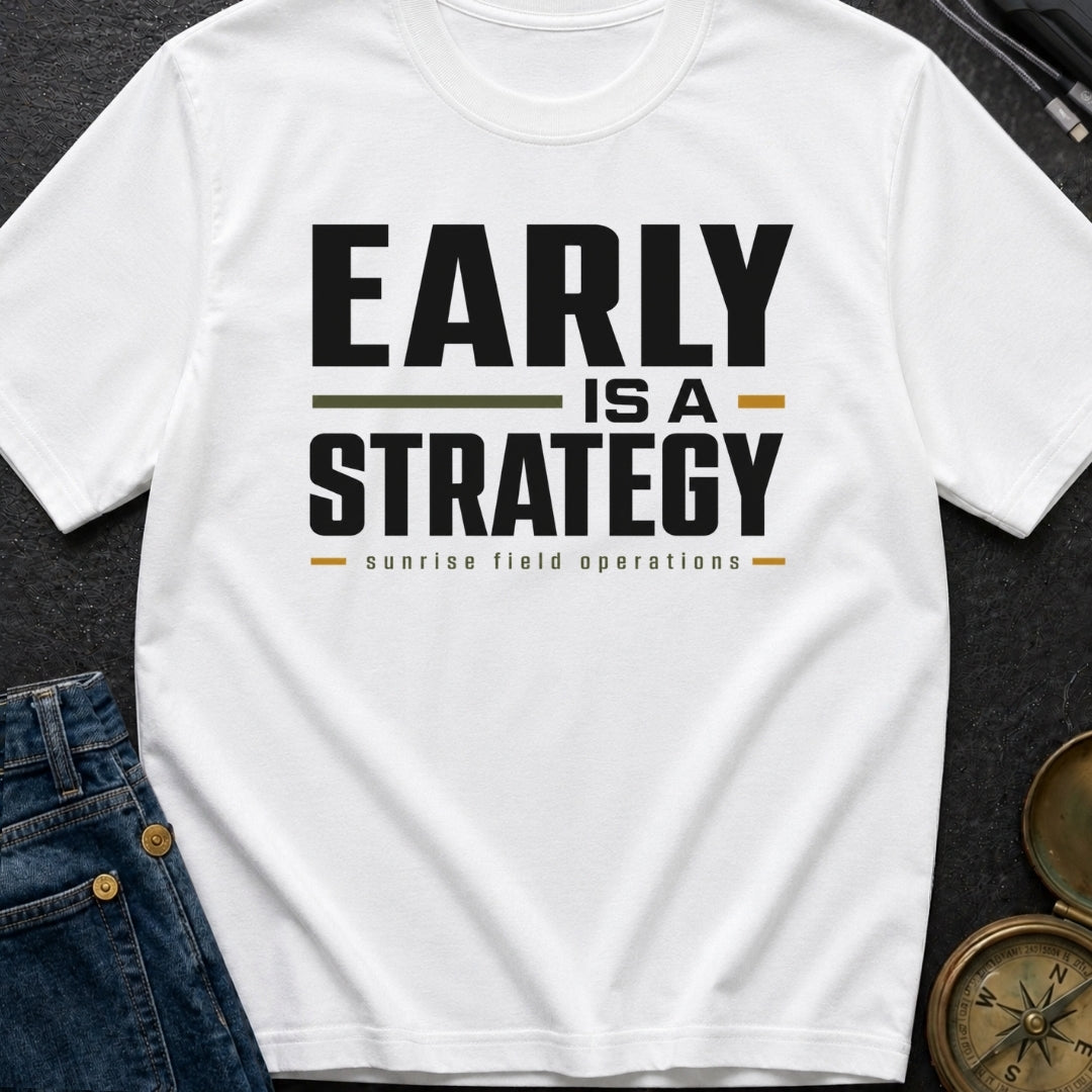 Early Is A Strategy - T-Shirt