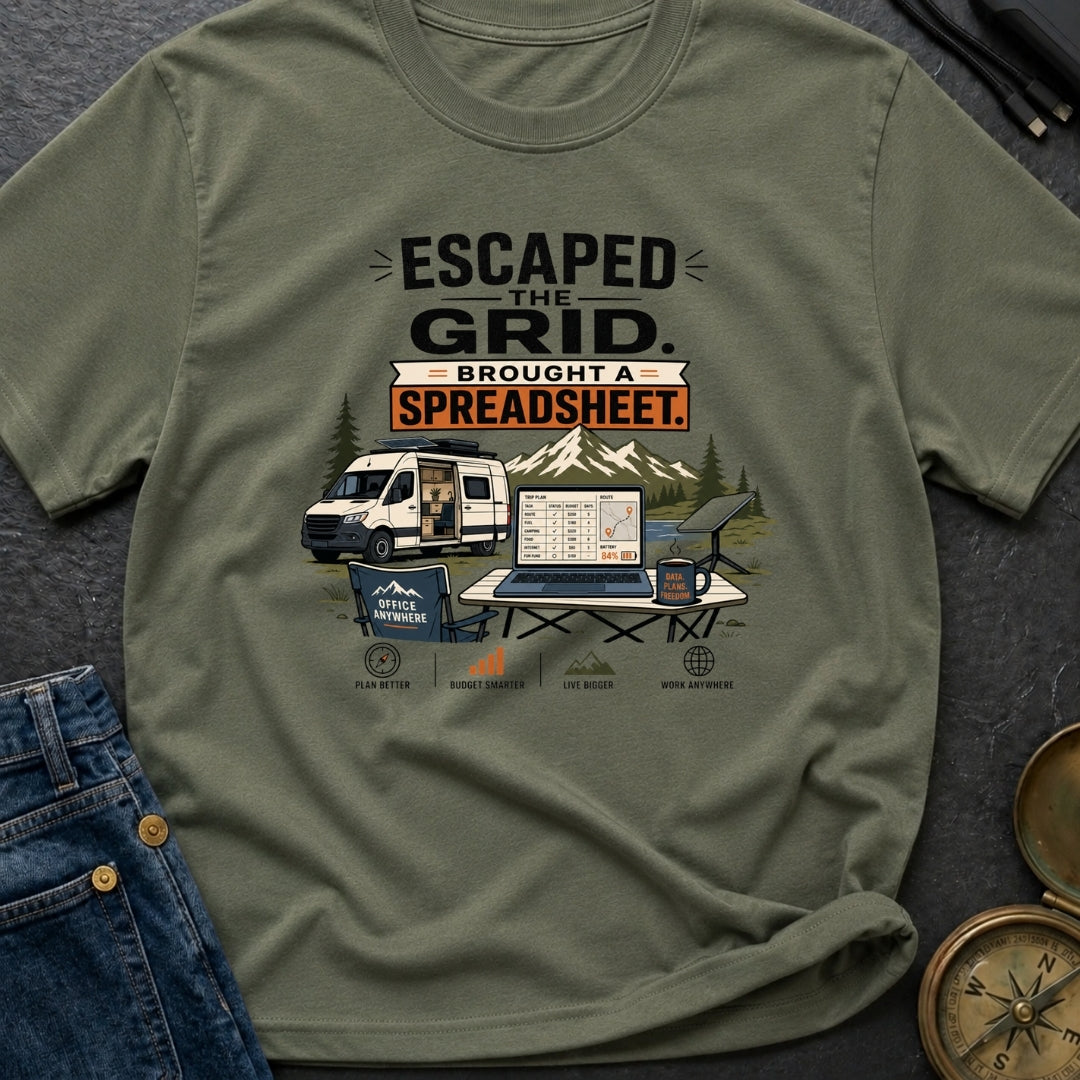Escaped With My Spreadsheet - T-Shirt
