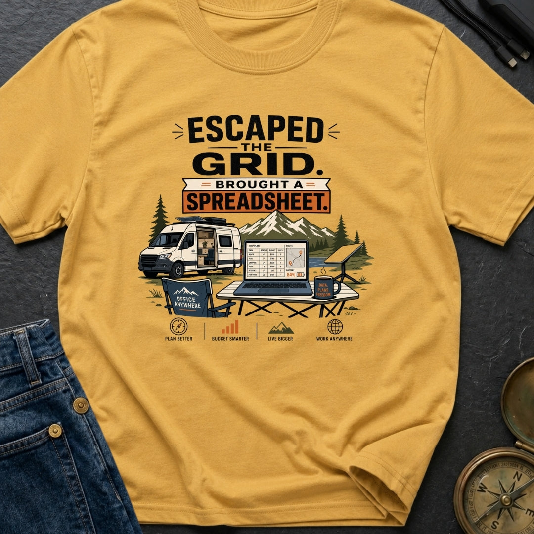 Escaped With My Spreadsheet - T-Shirt
