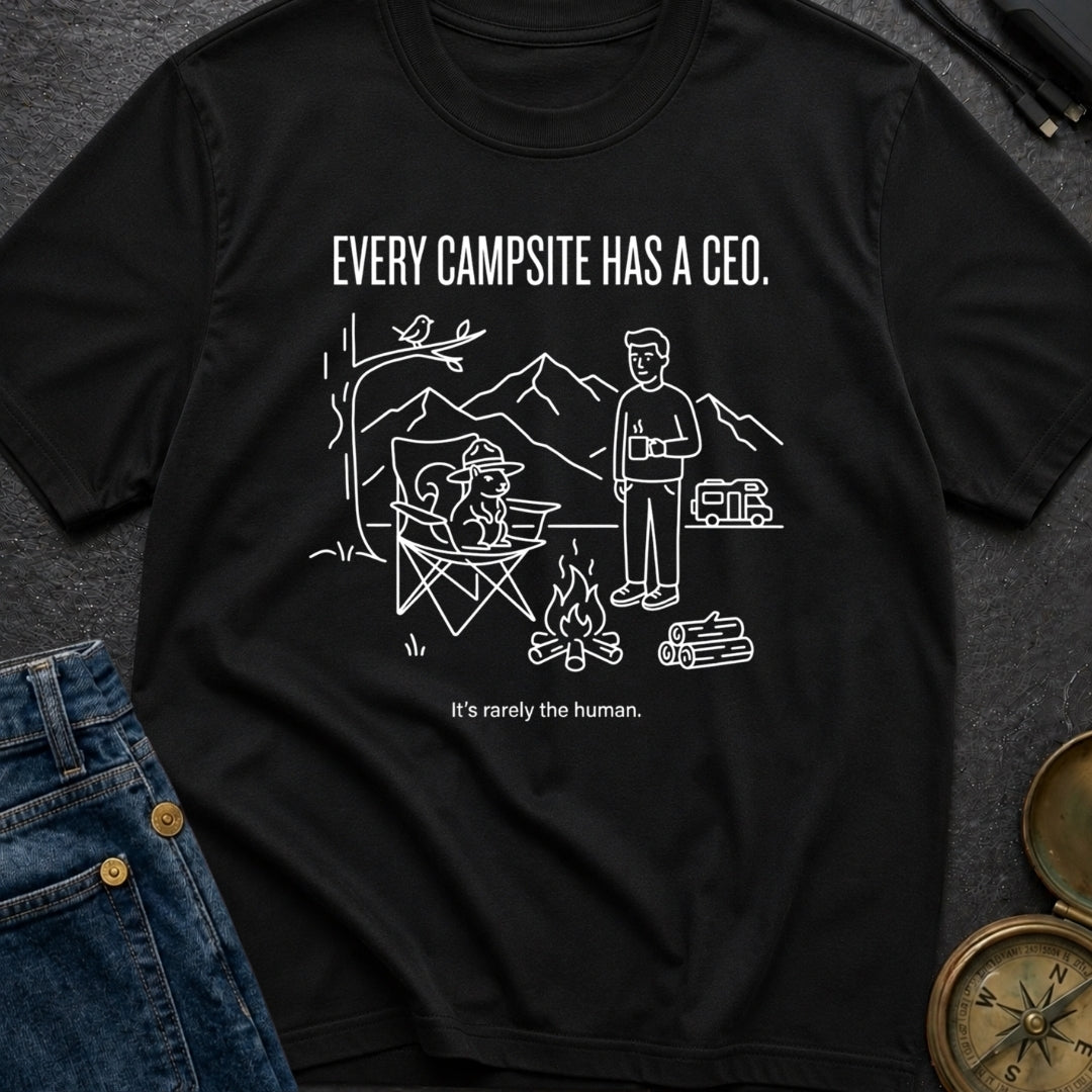 Every Campsite Has A Ceo Its Rarely The Human - T-Shirt