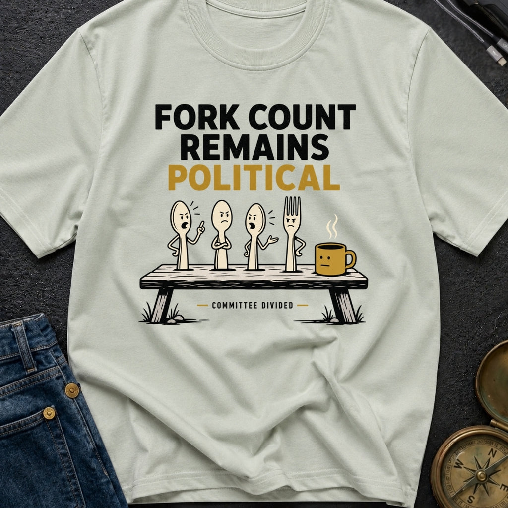 Fork Count Remains Political - T-Shirt