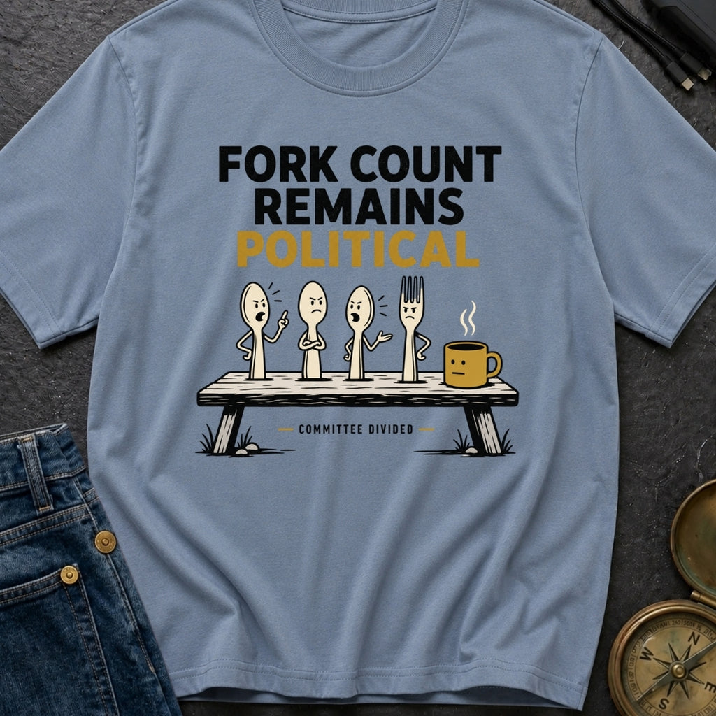 Fork Count Remains Political - T-Shirt