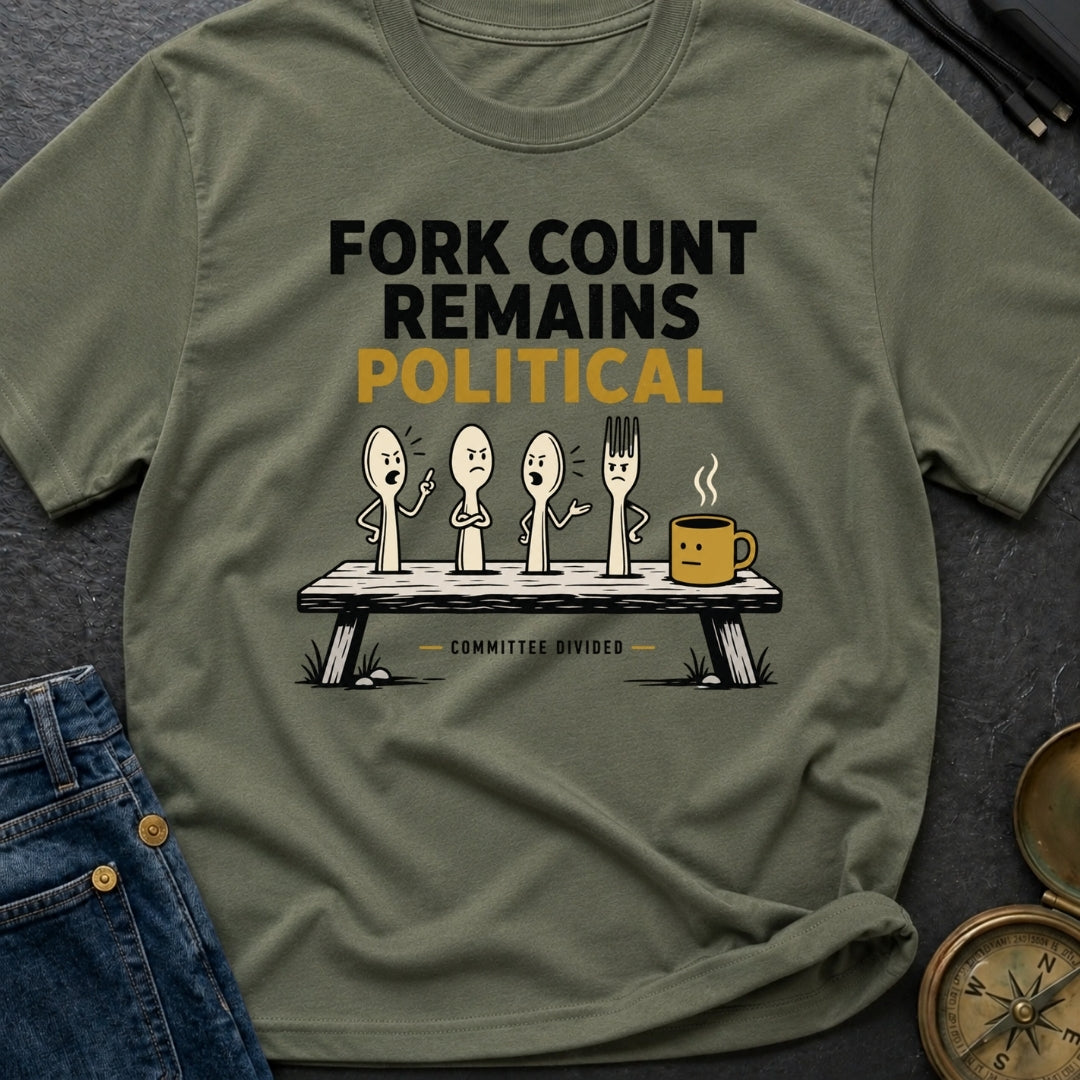 Fork Count Remains Political - T-Shirt
