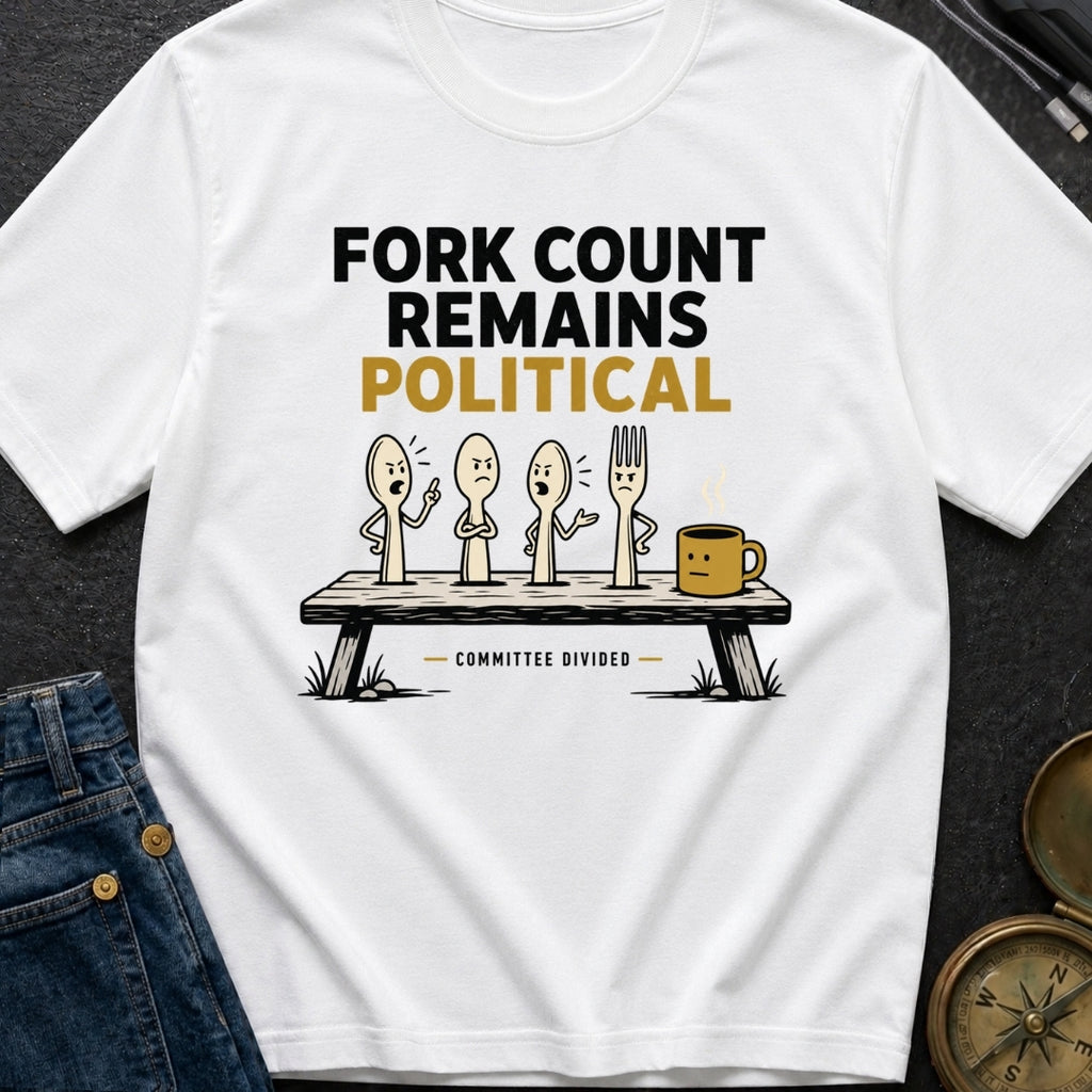Fork Count Remains Political - T-Shirt