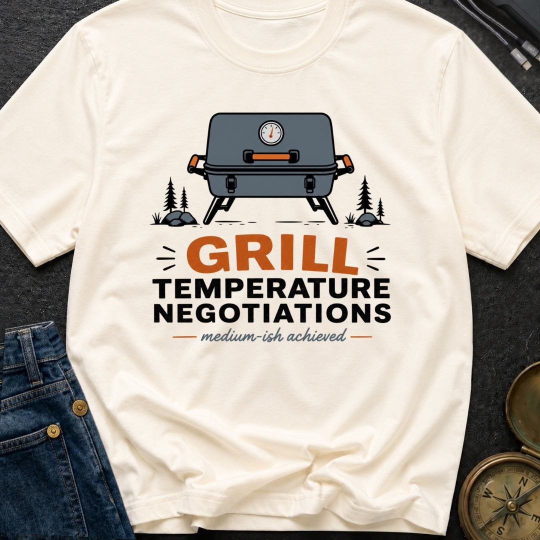 Grill Temperature Negotiations - T-Shirt