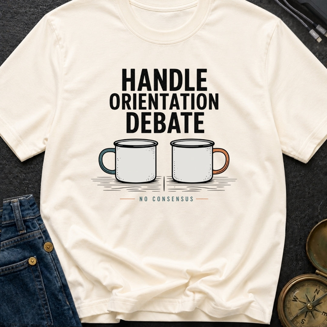 Handle Orientation Debate - T-Shirt