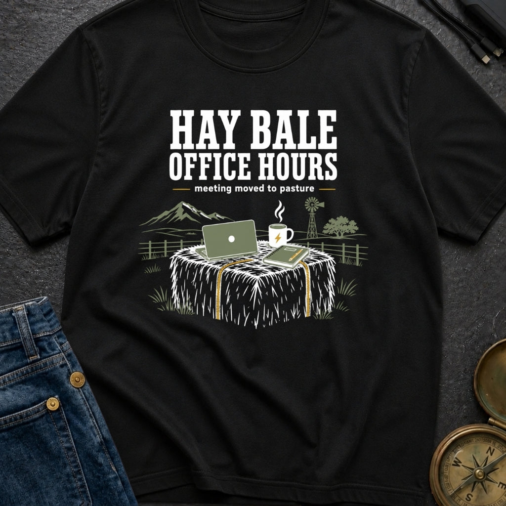 Hay Bale Office Hours - T-Shirt