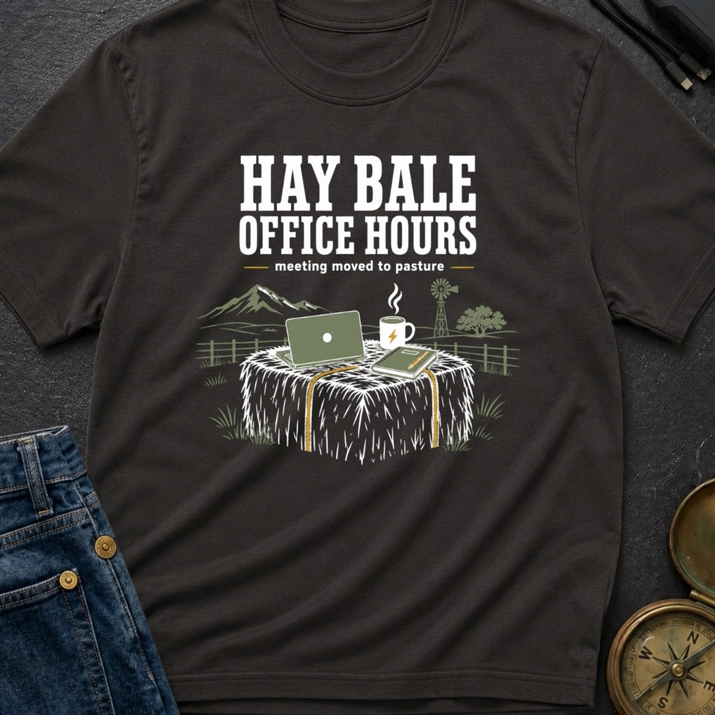 Hay Bale Office Hours - T-Shirt
