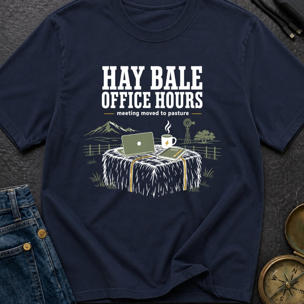 Hay Bale Office Hours - T-Shirt