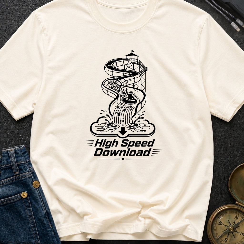 Slip And Stream - T-Shirt