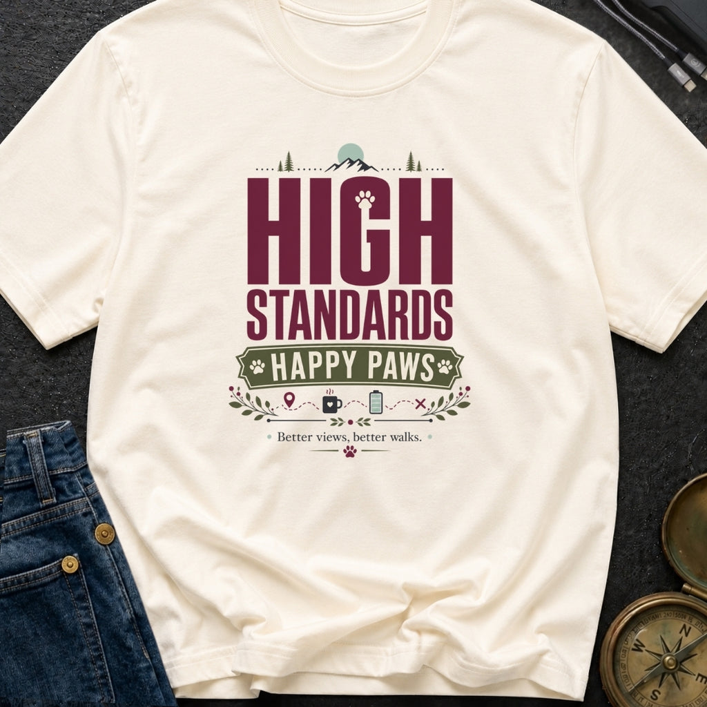 High Standards Happy Paws - T-Shirt