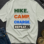 Hike Camp Charge Repeat - T-Shirt