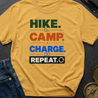 Hike Camp Charge Repeat - T-Shirt