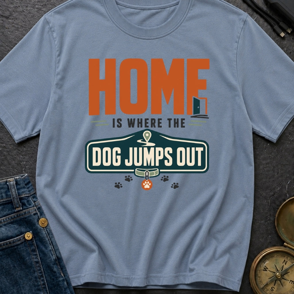 Where Dog Leaps - T-Shirt