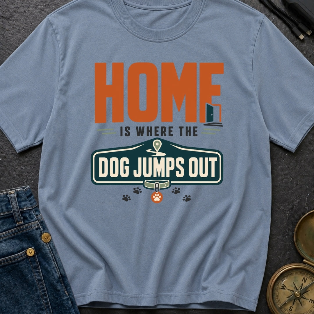 Where Dog Leaps - T-Shirt