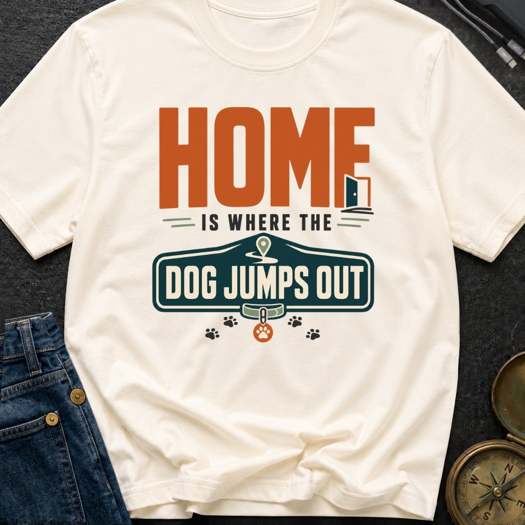 Where Dog Leaps - T-Shirt