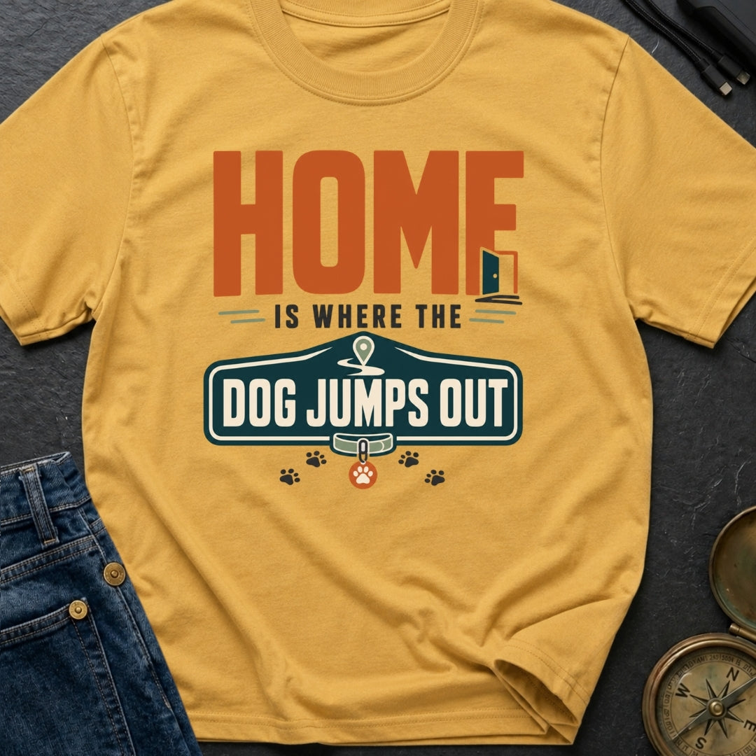 Where Dog Leaps - T-Shirt