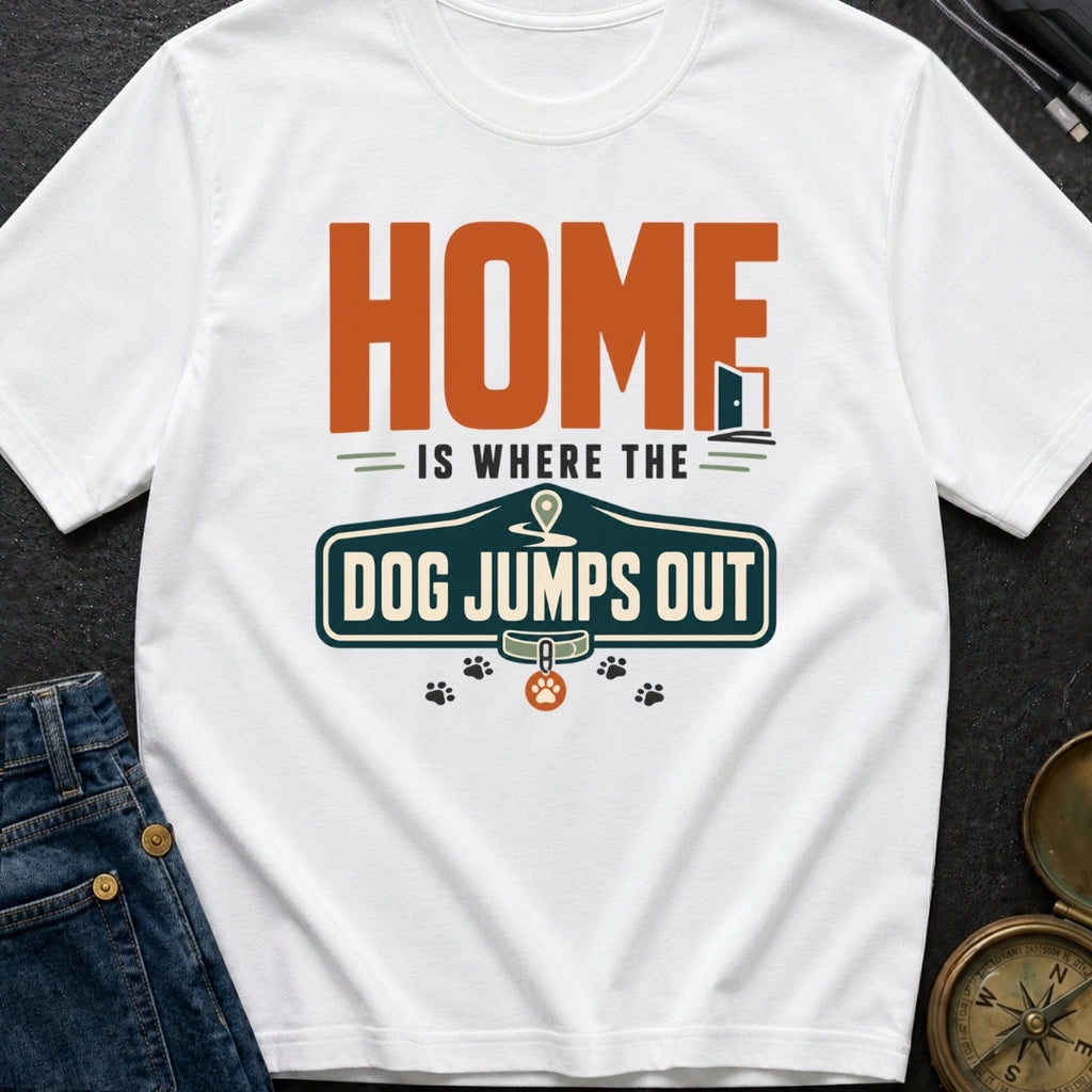 Where Dog Leaps - T-Shirt