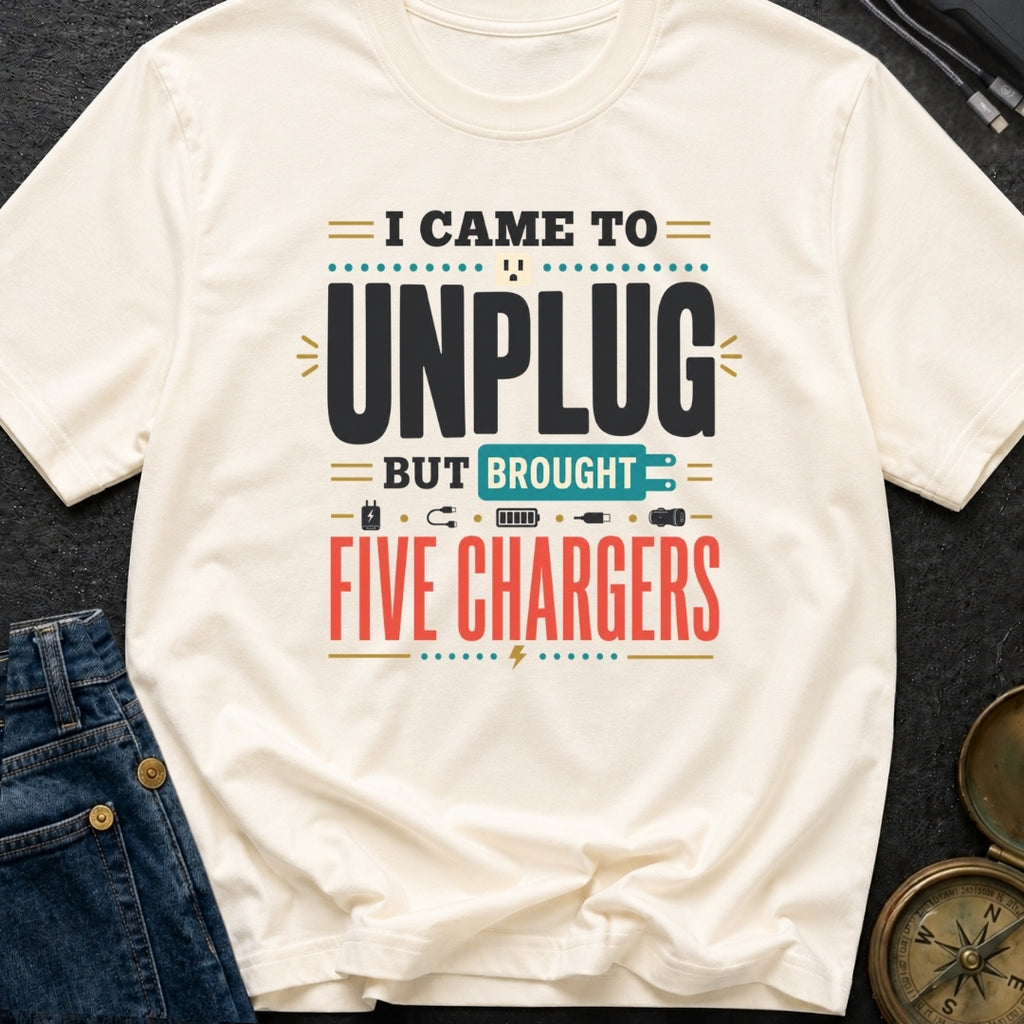 Unplugged But Still Wired - T-Shirt